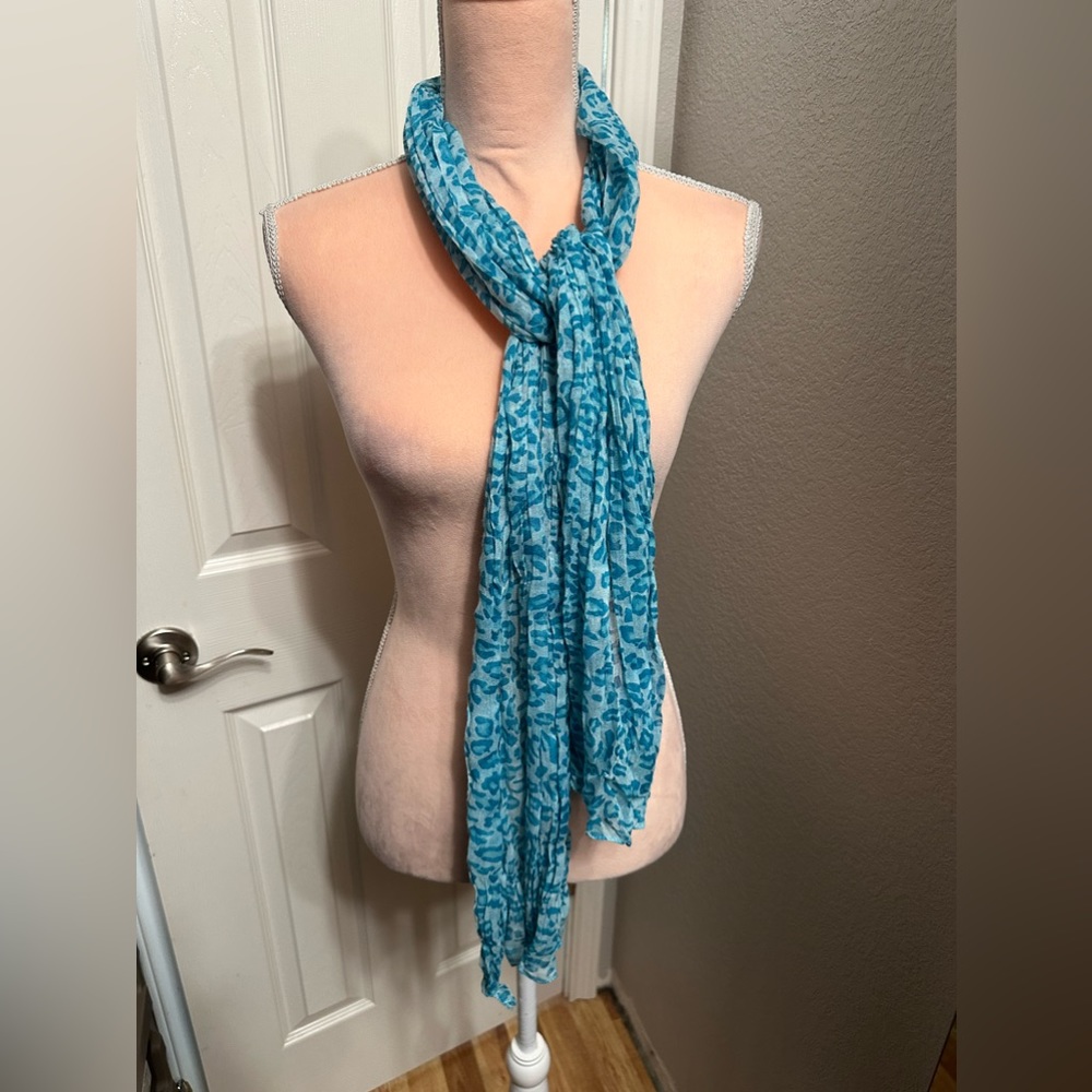 Speckled Teal Scarf